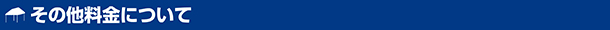 その他料金について